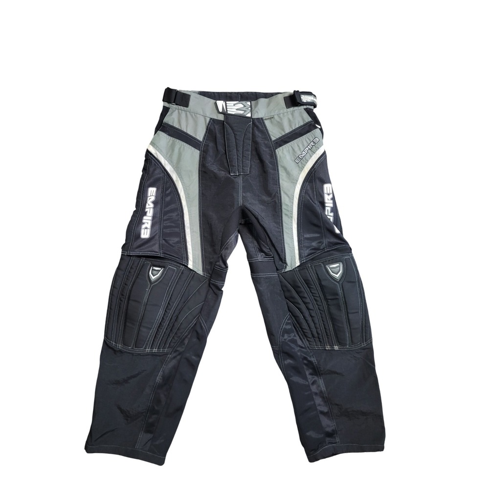 Empire React Paintball Pants Padded Protective Mens S (27-36) Black Adjustable